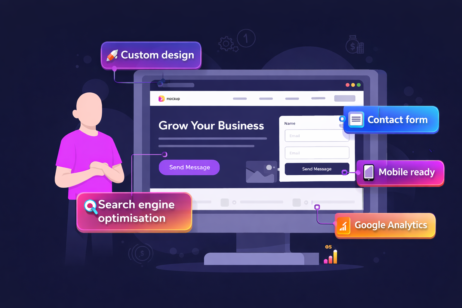 Website services illustration